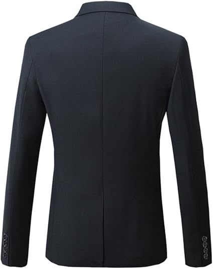 Black Men's Slim Fit Blazer Suit – Perfect for Daily Business Wear | Modern Office Style