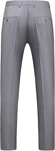 Grey Men’s Workwear Pants – Straight Fit Formal Trousers for Daily Use
