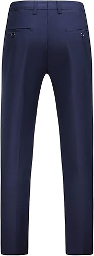 Navy Blue Men’s Workwear Pants – Straight Fit Formal Trousers for Daily Use