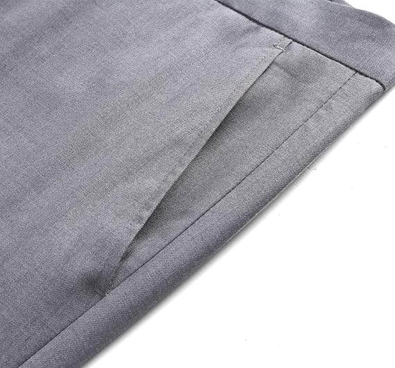 Grey Men’s Workwear Pants – Straight Fit Formal Trousers for Daily Use