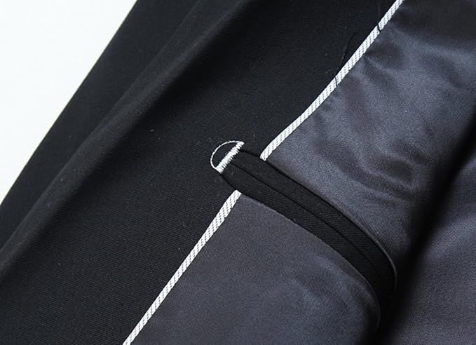 Black Men's Slim Fit Blazer Suit – Perfect for Daily Business Wear | Modern Office Style