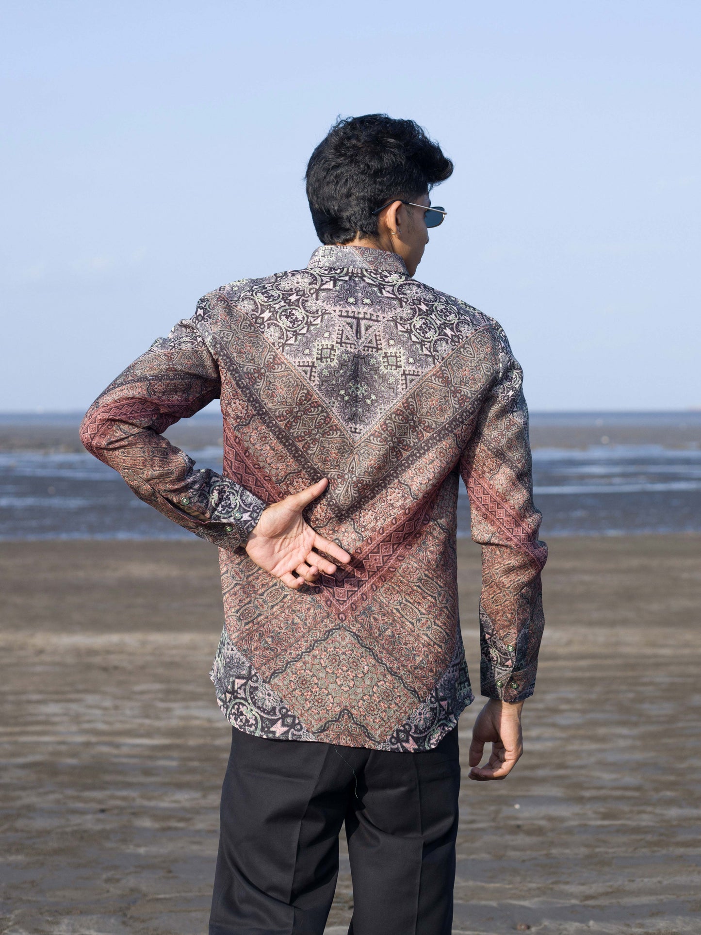 Modern Ethnic Wear Stylish Printed Shirt for Men