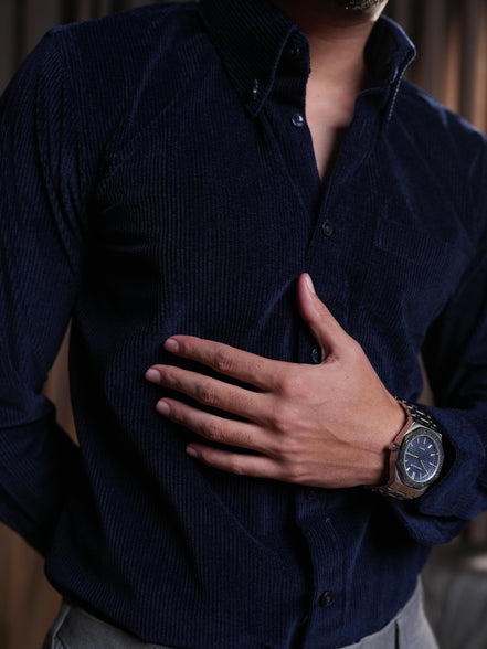 Classic Corduroy Button-Down Shirt