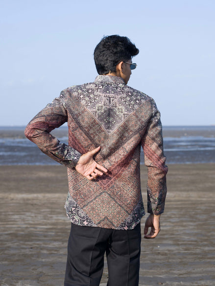 Modern Ethnic Wear Stylish Printed Shirt for Men