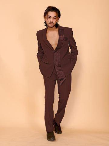 Exquisite Coffee Brown Suit Set for the Modern Gentleman